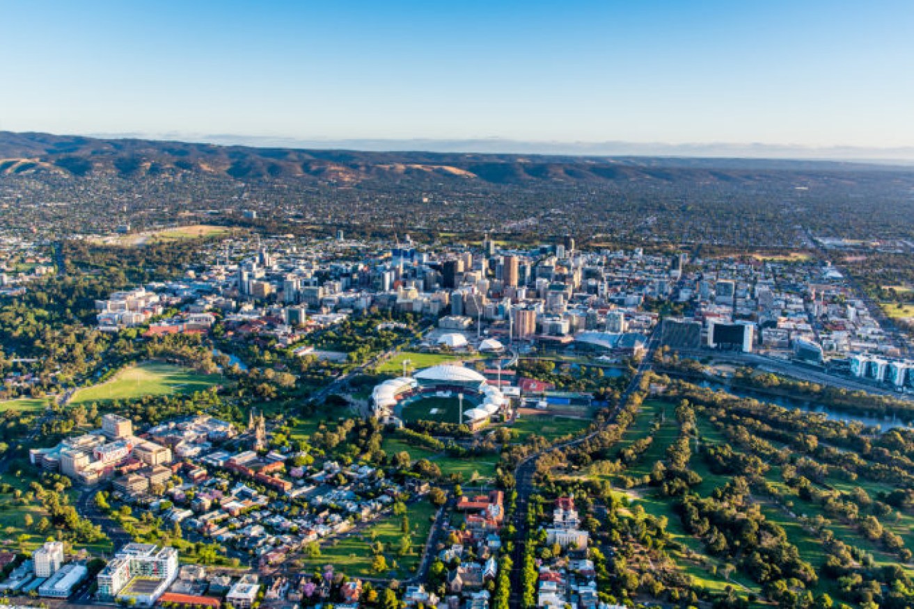 Adelaide has been ranked Australia's most liveable city (Photo: Airborne Media)