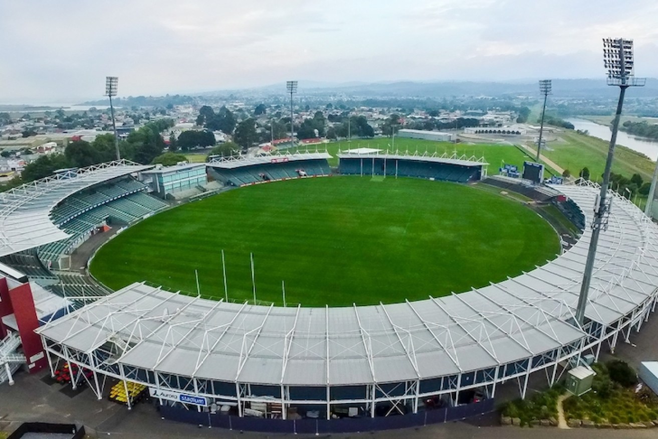 The University of Tasmania Stadium in the heart of Launceston regularly hosts AFL matches.