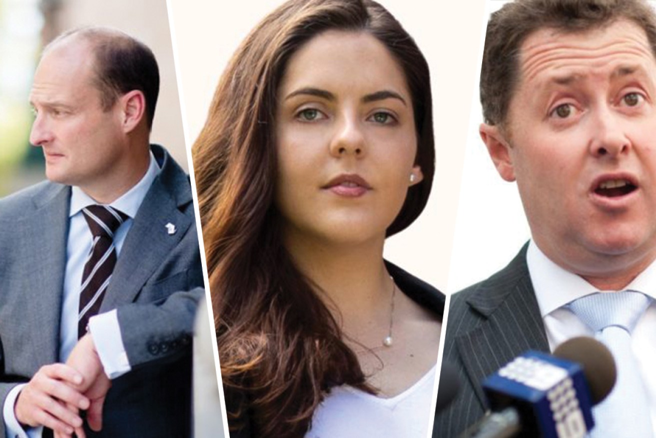 Tom Kenyon (left) and Jack Snelling (right) are quitting Labor while Alice Dawkins (centre) has fired a parting shot after a bitter preselection contest.