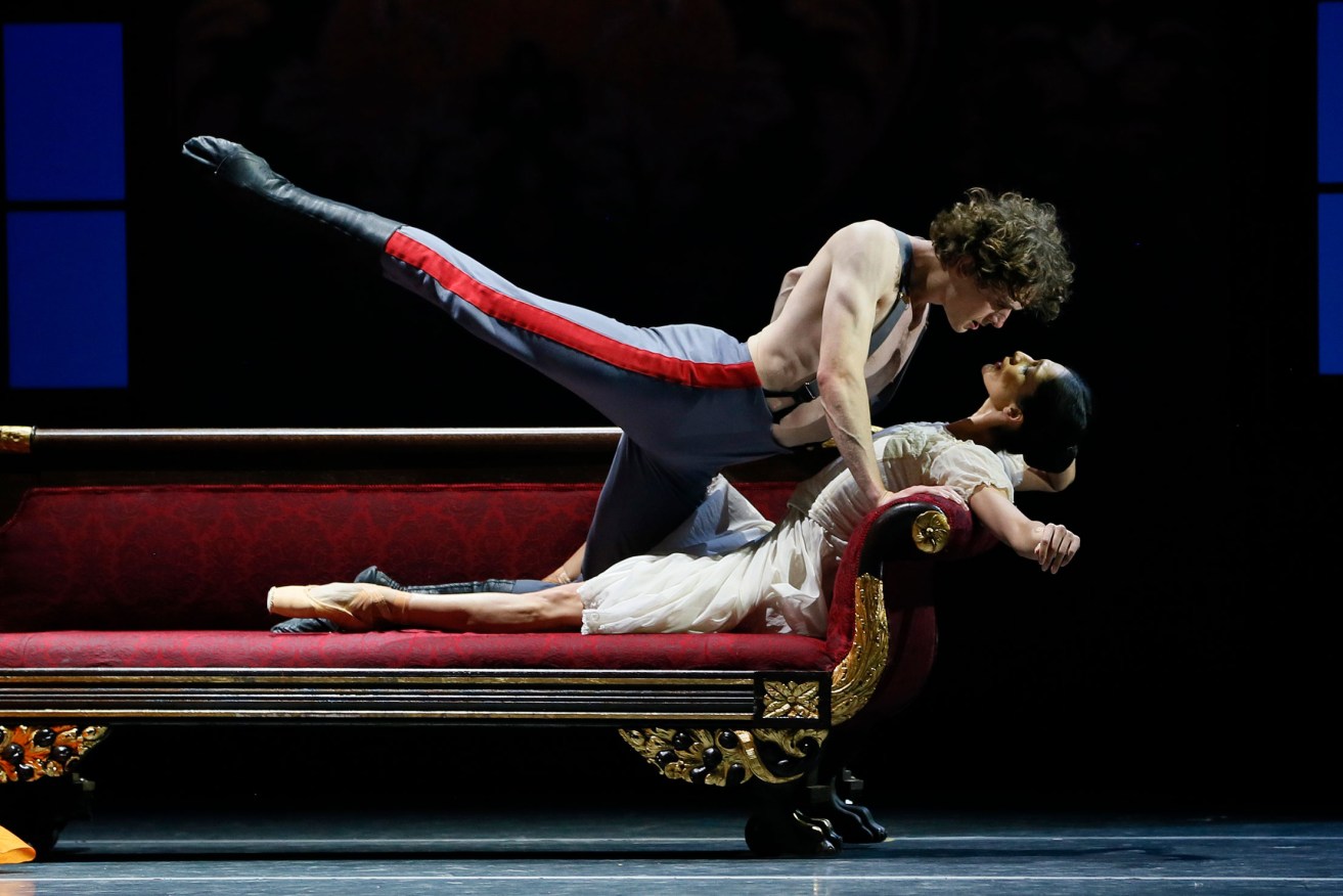 Callum Linnane and Robyn Hendricks as Vronsky and Anna in Australian Ballet's 'Anna Karenina'. Photo: Jeff Busby