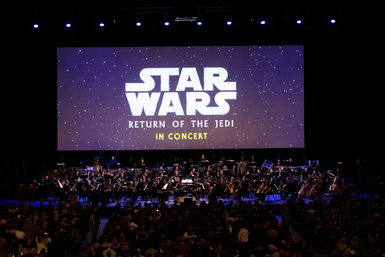 The ASO performs Star Wars: Return of the Jedi in Concert at the Adelaide Entertainment Centre. Photo: Claudio Raschella