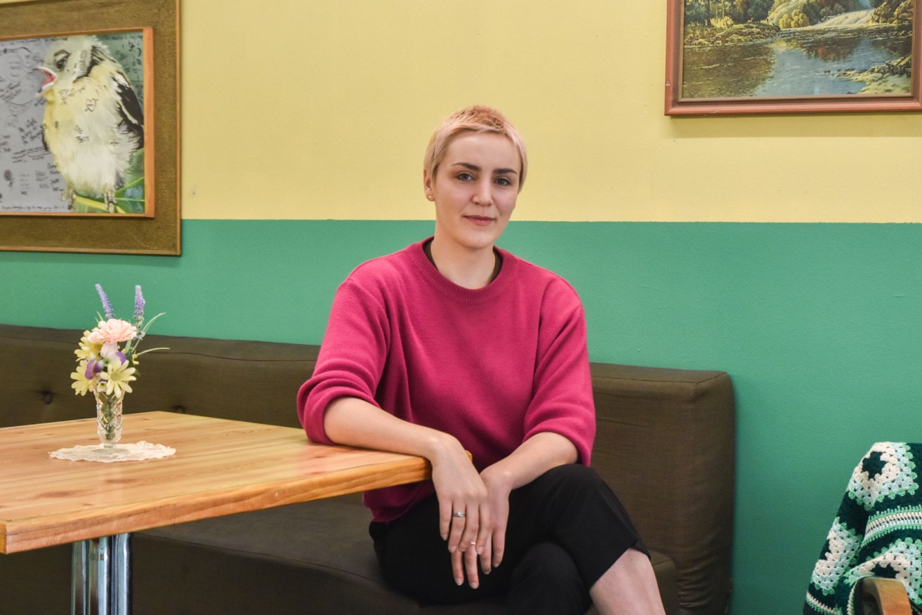 Mary Angley, pictured at Rumpus, says her 2020 Helpmann Academy Creative Investment Fellowship came at vital time in her career as an emerging artist. Photo: Anna Fenech