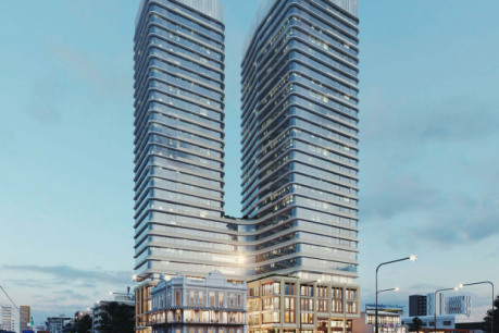 Twin towers set to soar above heritage-listed hotel