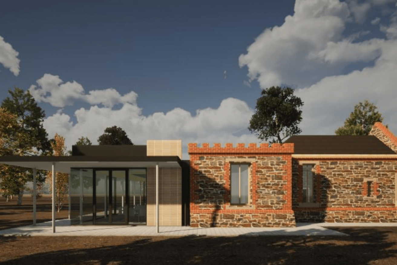 A render of the rebuilt Urrbrae gatehouse. Image: Dash Architects