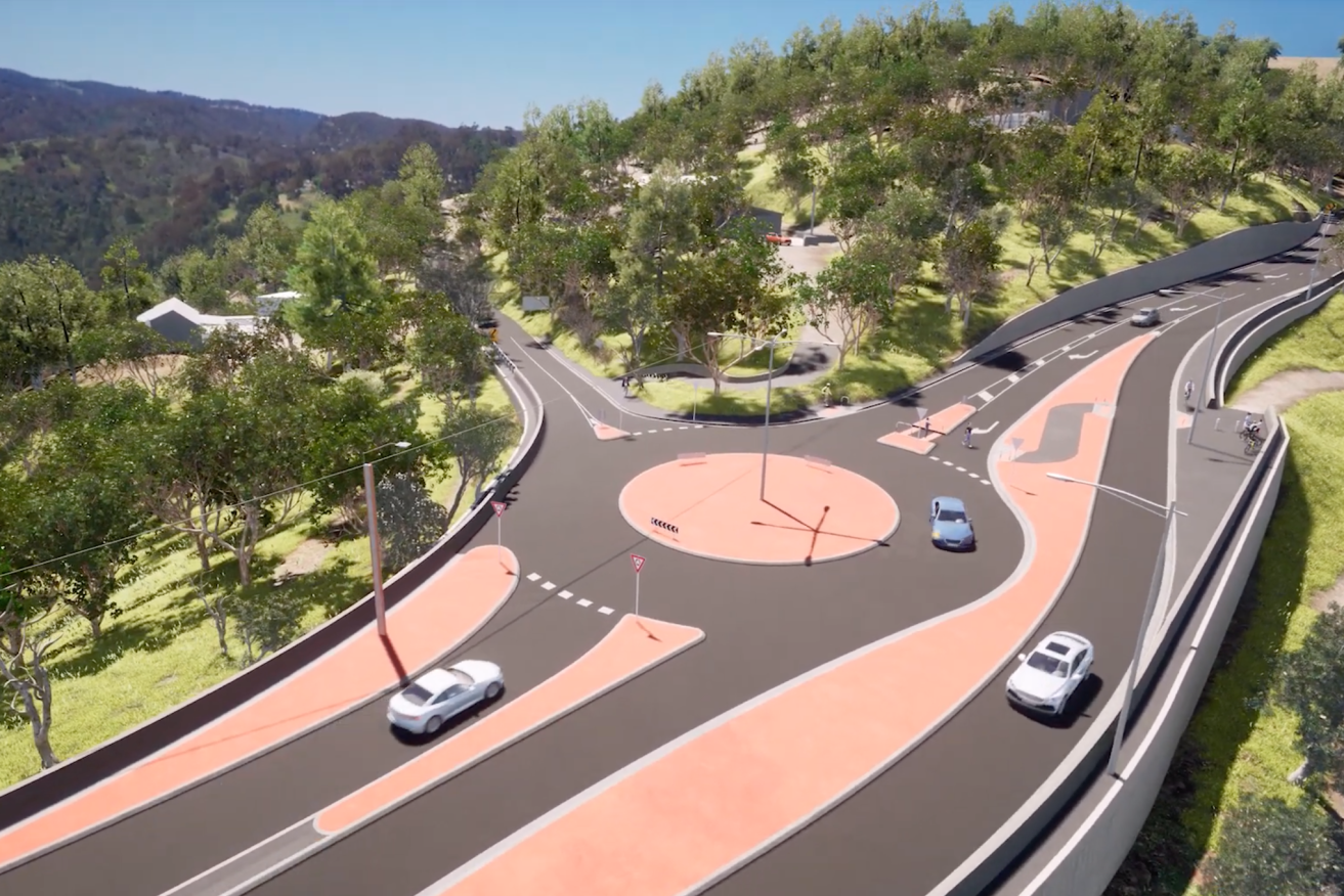 The proposed James Road/Old Belair Road intersection upgrade. (Image: Department of Infrastructure and Transport)