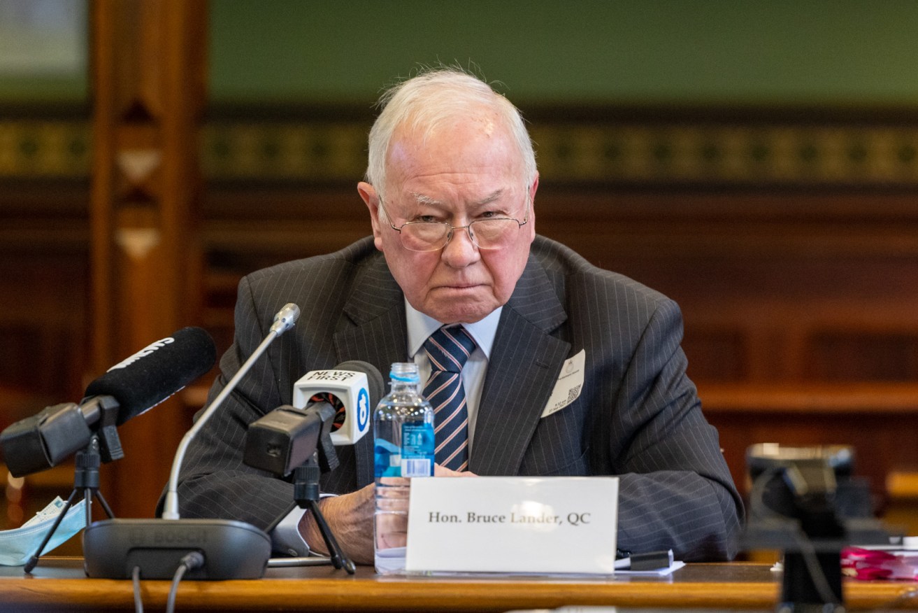 Former Independent Commissioner Against Corruption Bruce Lander at parliament this morning. Photo: Tony Lewis/InDaily