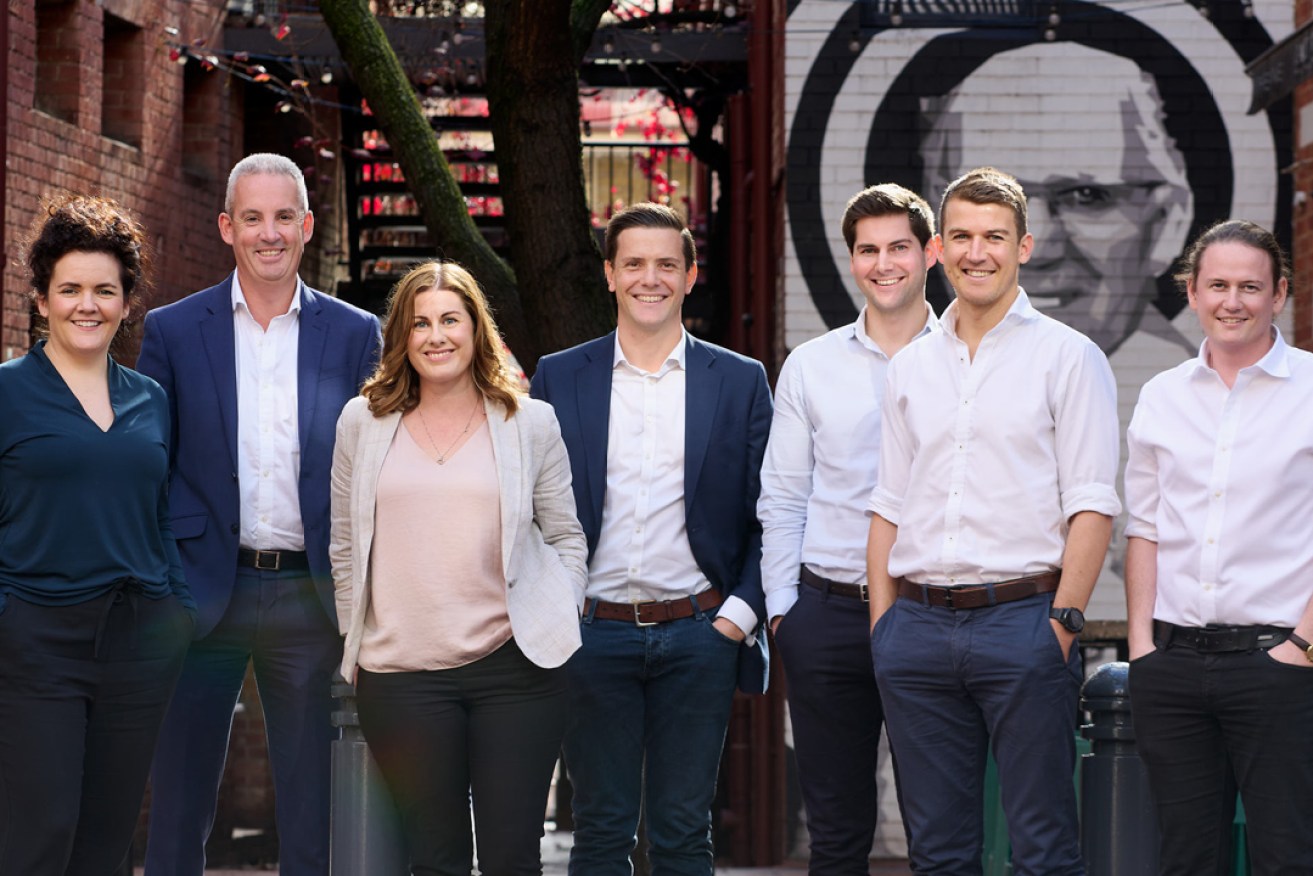 The Lanyon team (from left) Rebecca Wright (Head of Operations), David Prescott (Managing Director), Kasey Zinghini (Head of Distribution & Investor Relations), Nick Markiewicz (Lanyon Global Fund Manager), Edward Szokalski (Equities Analyst), Jack Trengove (Equities Analyst), Alex Grosset (Equities Analyst).