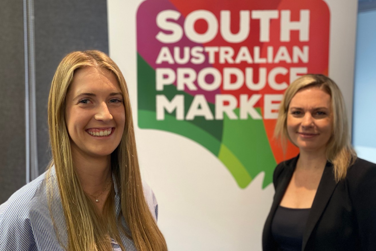 Emerging industry leader Renee Pye (left) with SA Produce Markets chair Joanna Andrew.