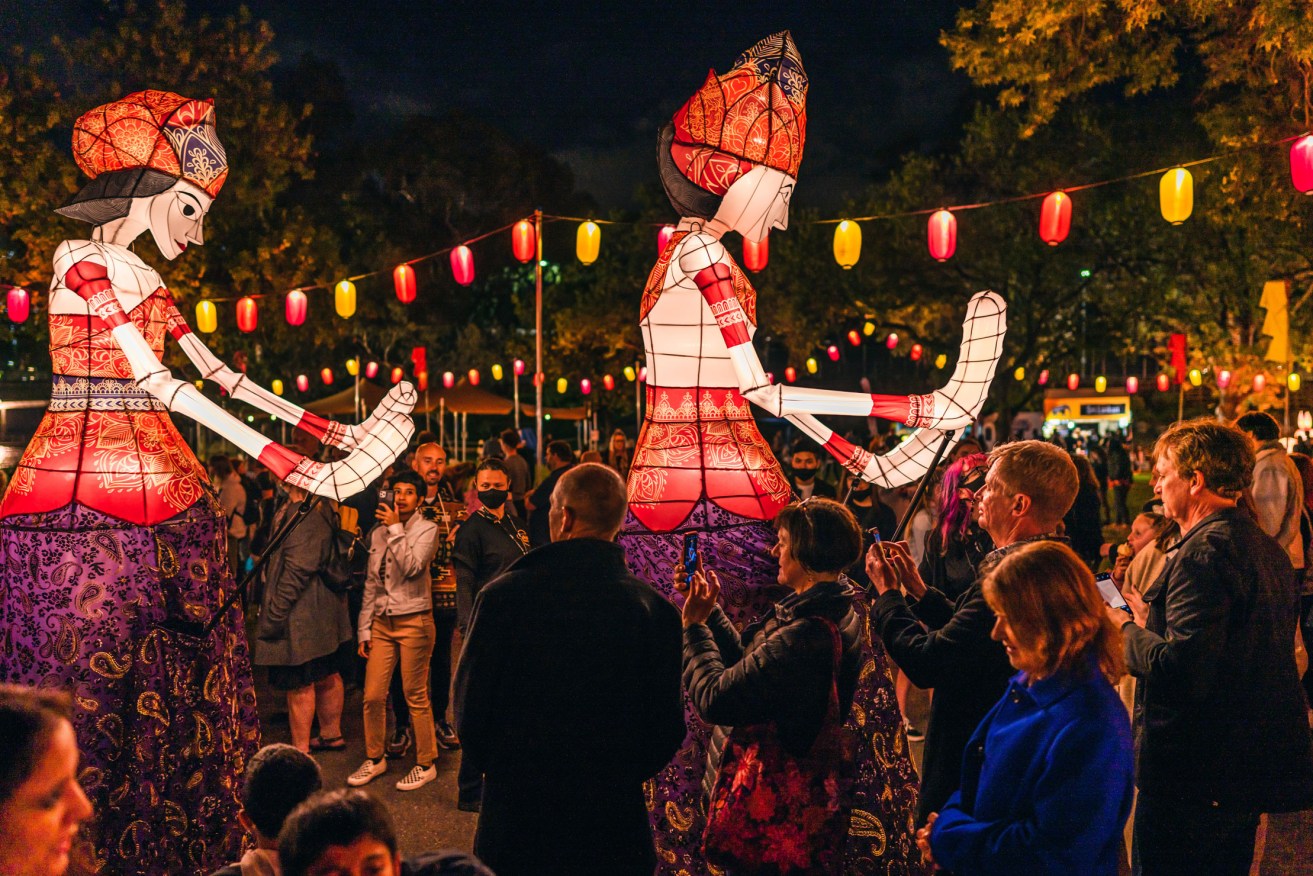 OzAsia's inaugural Moon Lantern Trail helped contribute to record attendances over the festival's opening weekend. Photo: Tyr Liang