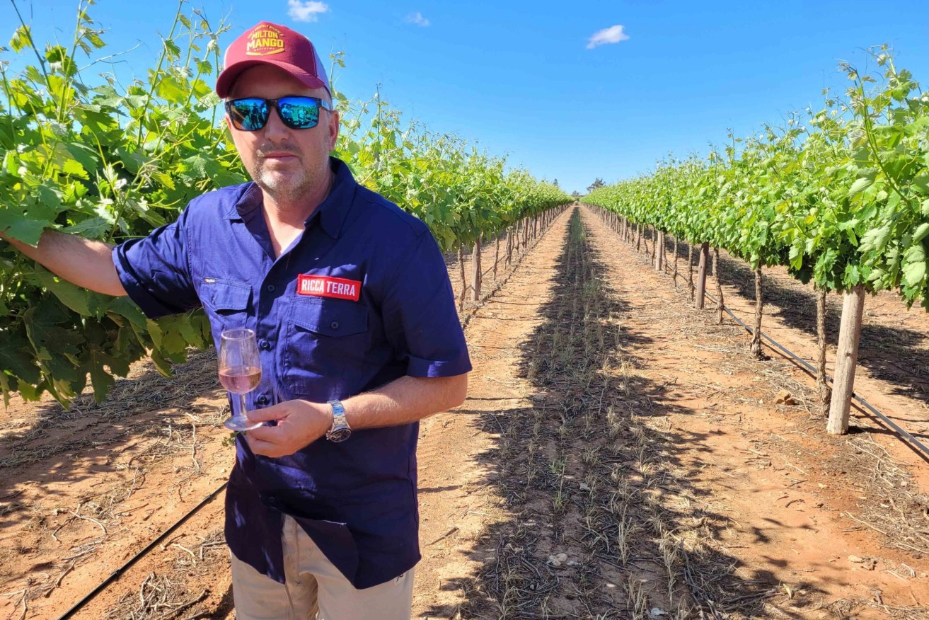 Ashley Ratcliff of Ricca Terra is embracing alternative varieties in his Riverland vineyards. 