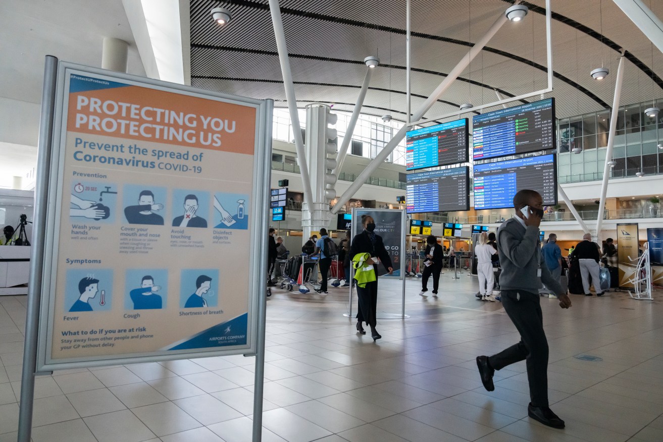 Flights from Cape Town and other South African airports have been restricted as some nations respond to the new COVID-19 variant. Photo supplied. EPA/Nic Bothma