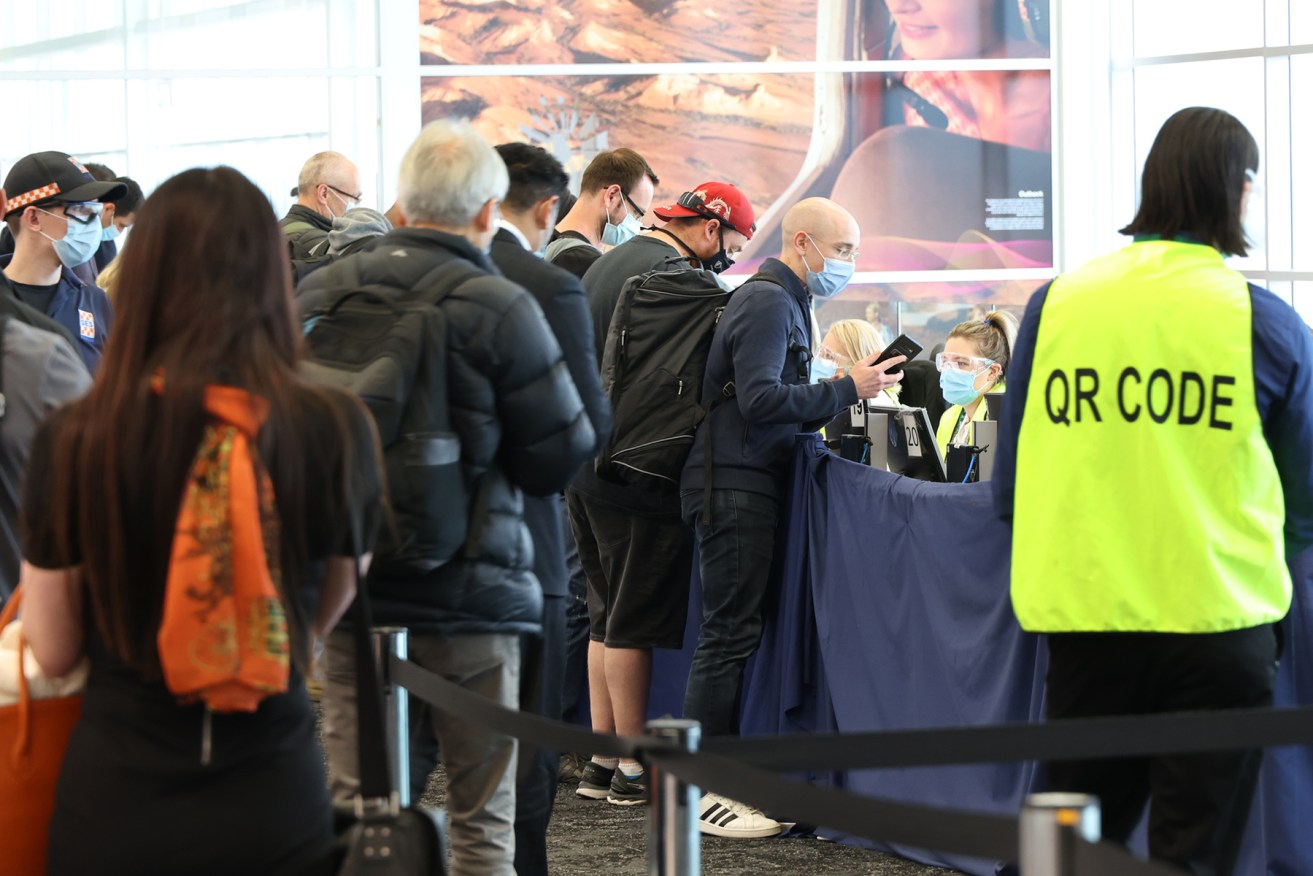 Adelaide Airport check-in. Photo: Tony Lewis/InDaily