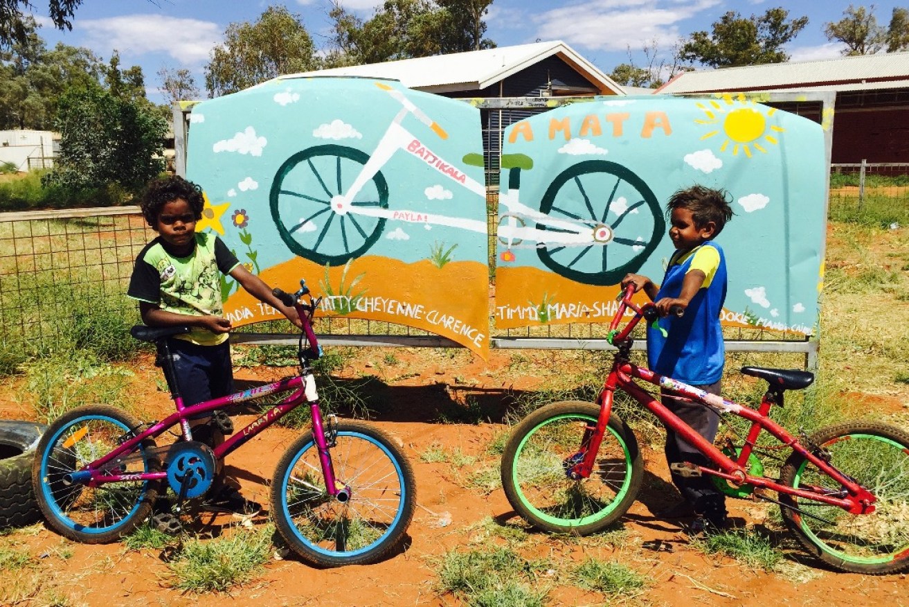 The pride of owning a bike is evident in the Amata community. Photo: BikeSA