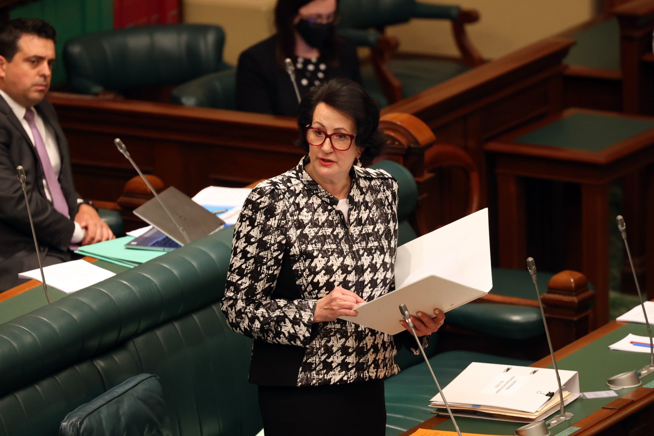 Vickie Chapman in parliament today. Photo: Tony Lewis / InDaily