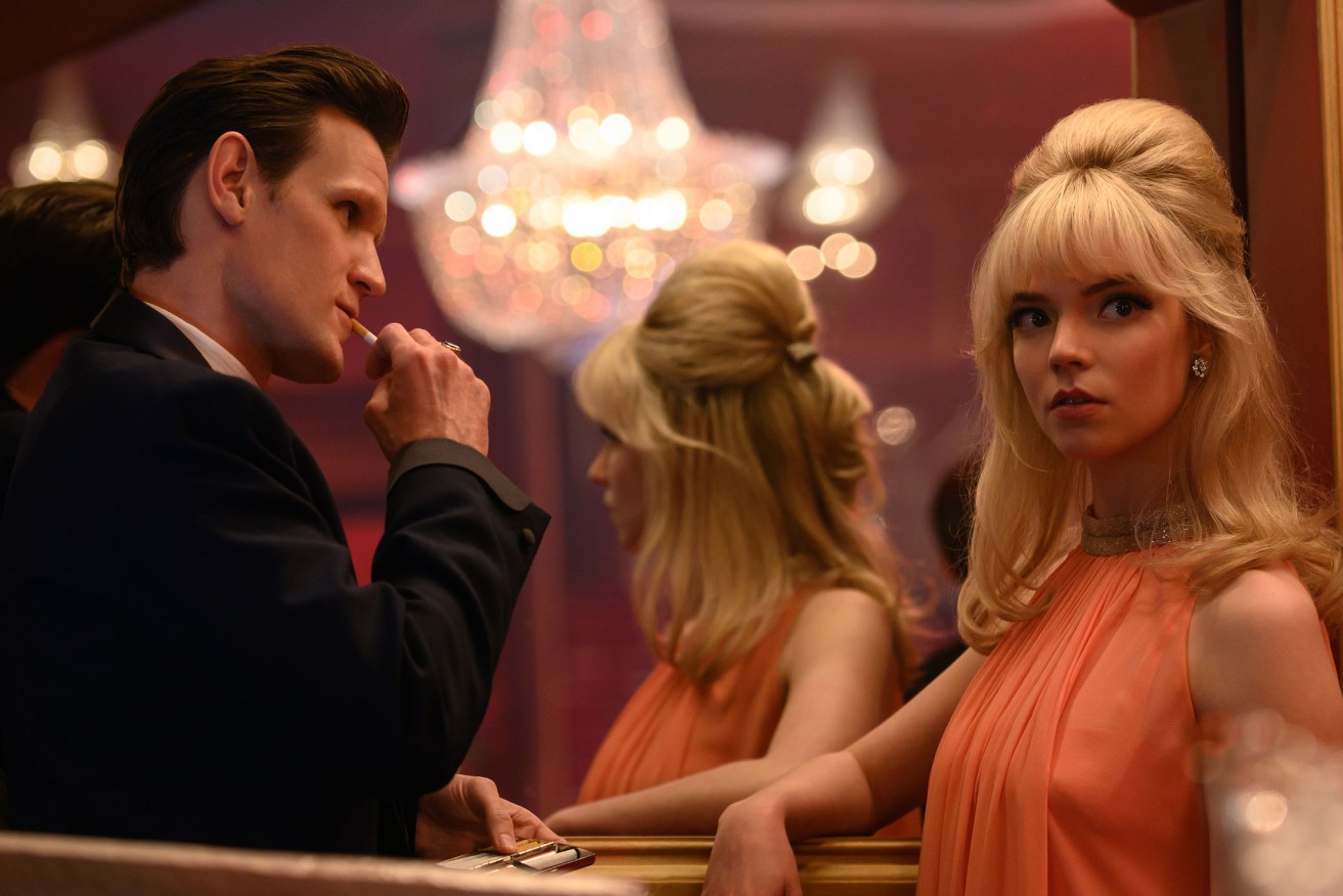 Back to the '60s: Matt Smith as the suave manager Jack and Anya Taylor-Joy as Sandie in 'Last Night in Soho'. Photo: Focus Features