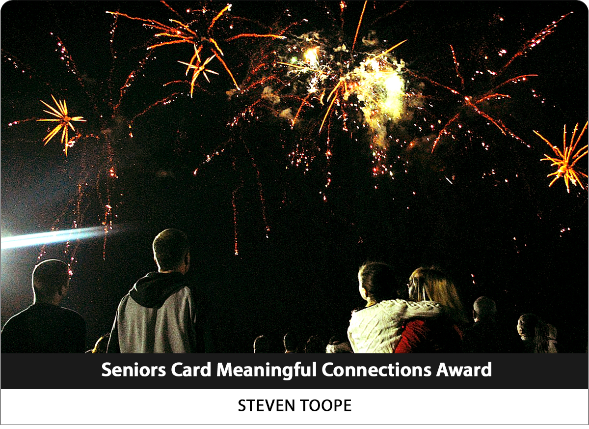 Seniors Card Meaningful Connections Award winner is Steven Toope