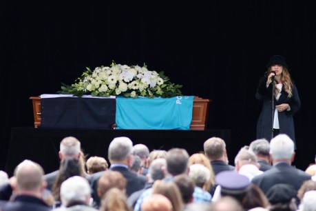 ‘We love you dad’: Russell Ebert farewelled at state funeral