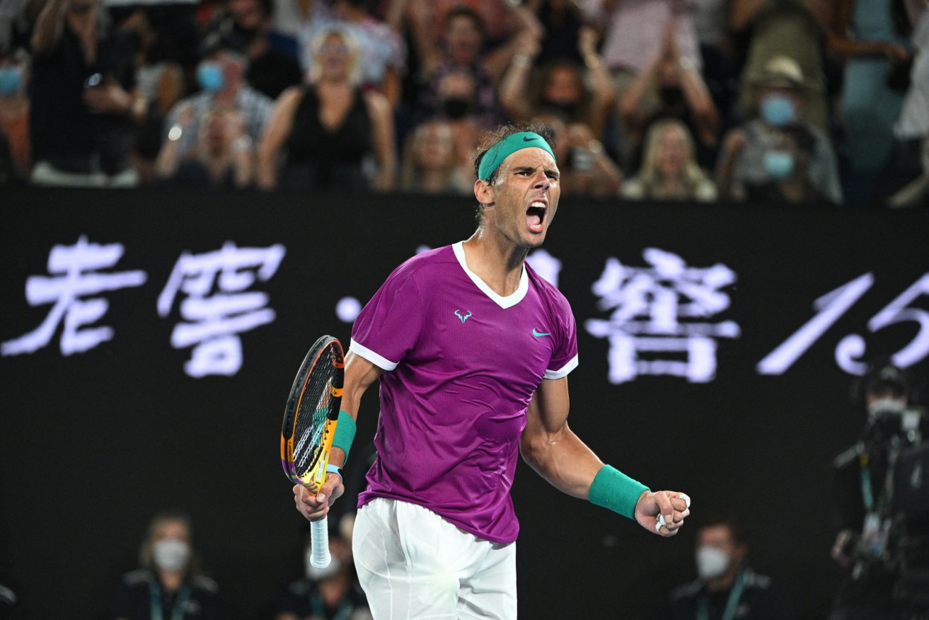 Rafael Nadal now stands alone with 21 grand slam wins.  Photo: Corinne Dubreuil/ABACAPRESS.COM.
