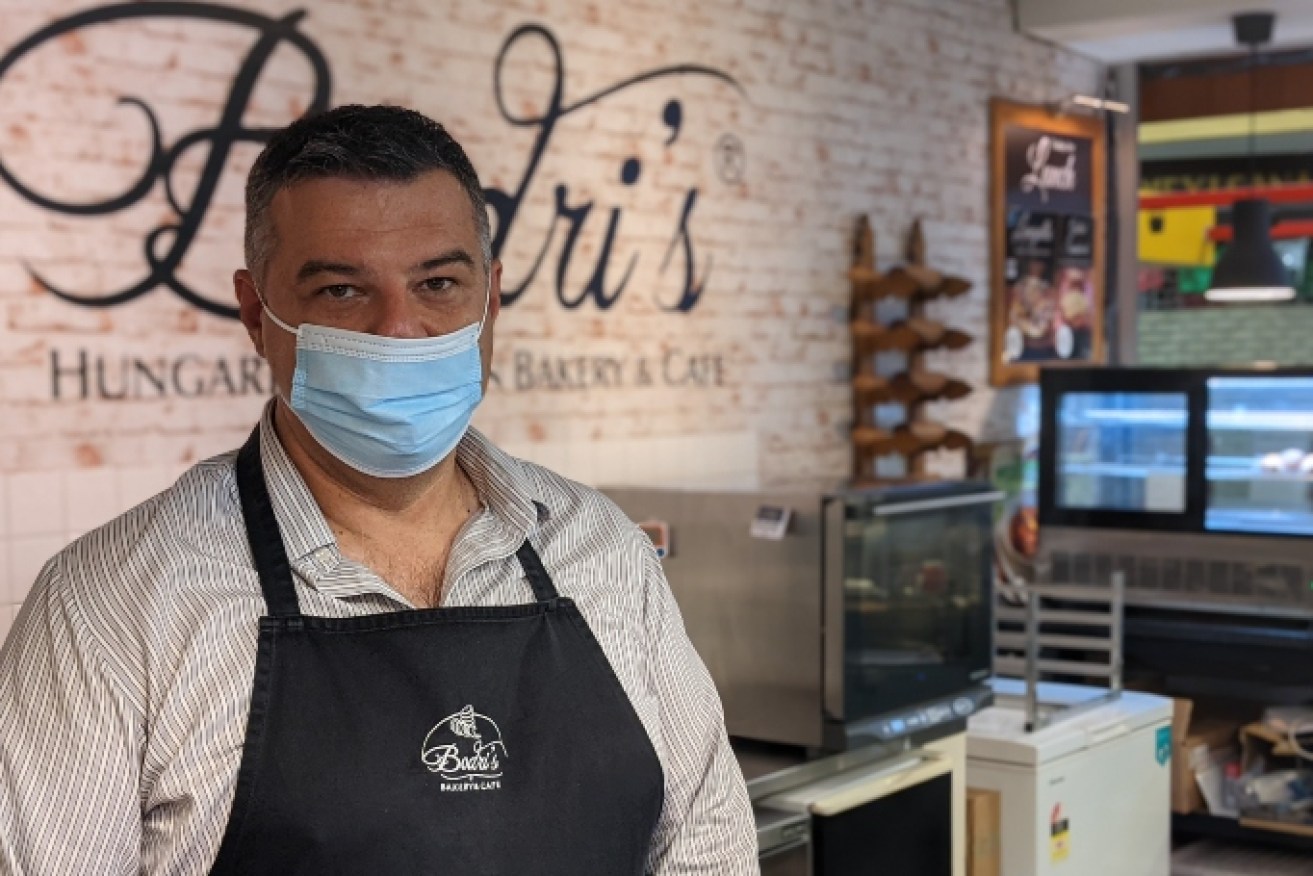 Csaba Egri, owner of Bodri’s Hungarian Artisan Bakery & Cafe. Photo: Max Opray/InDaily