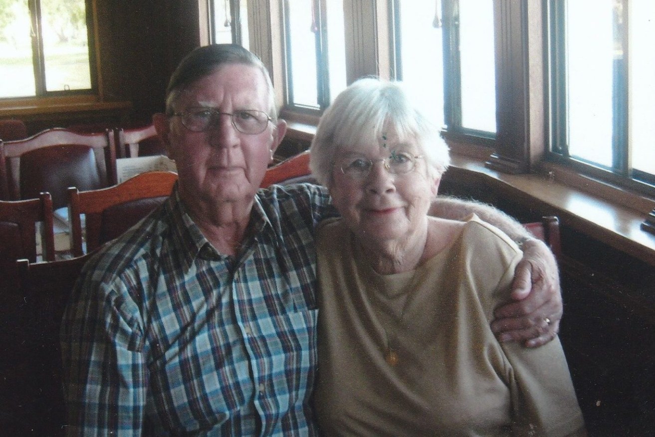 Patricia Skeffington with her late husband Bernard "Brian" Skeffington. She was sent home from hospital after testing COVID positive. Photo provided by the family.