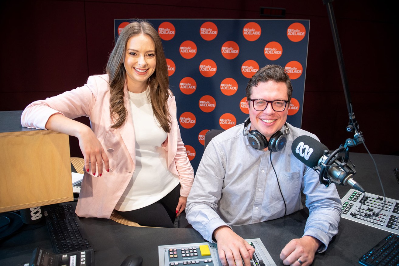 New ABC Radio Adelaide breakfast team Stacey Lee and Nikolai Beilharz. Supplied image