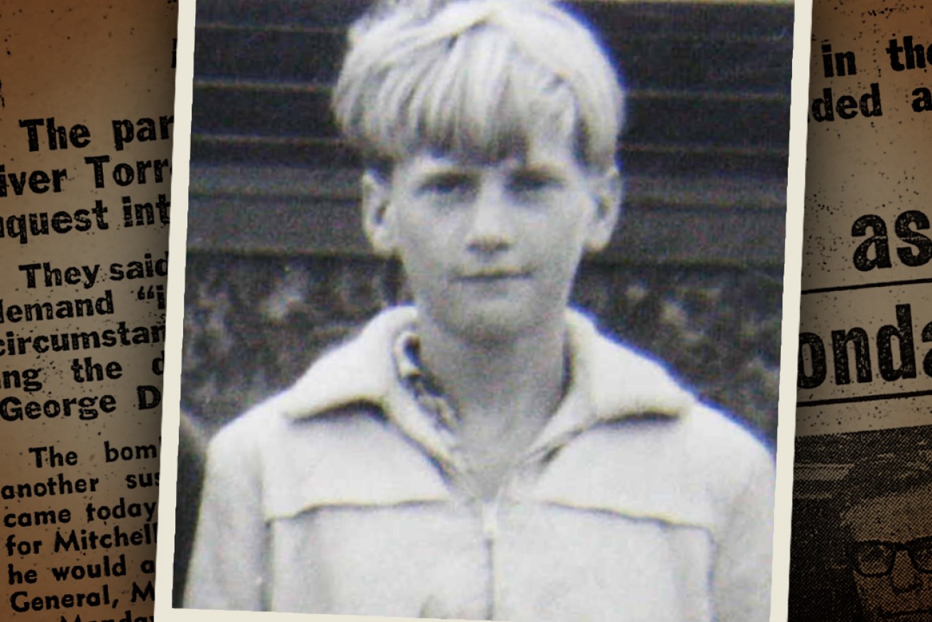 Wayne Craill, pictured here as a primary school student, was found in the Torrens in 1971. The 19-year-old's death was recorded as misadventure and drowning and he was cremated before test results revealed a puzzlingly high level of alcohol in his blood. Photo supplied.