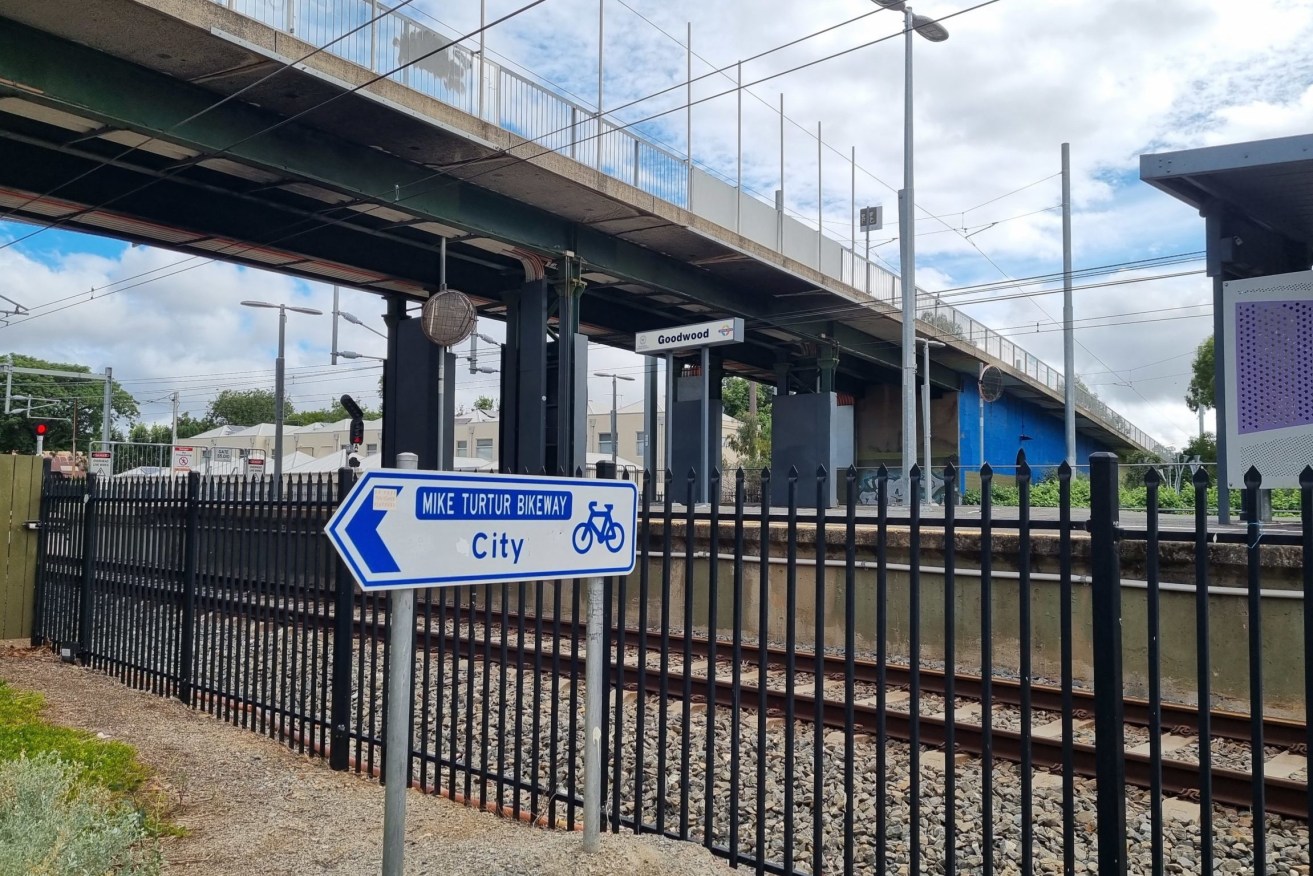 The tram overpass in Goodwood is set for a $25m redevelopment. Photo: Thomas Kelsall/InDaily