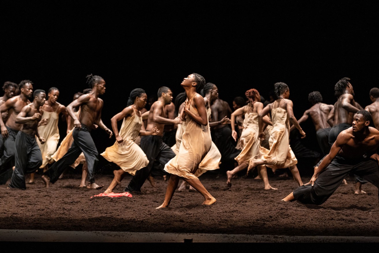 Thirty-eight dancers from 14 African nations have been brought together for 'The Rite of Spring', playing at Her Majesty's Theatre as part of the Adelaide Festival. Photo: Andrew Beveridge