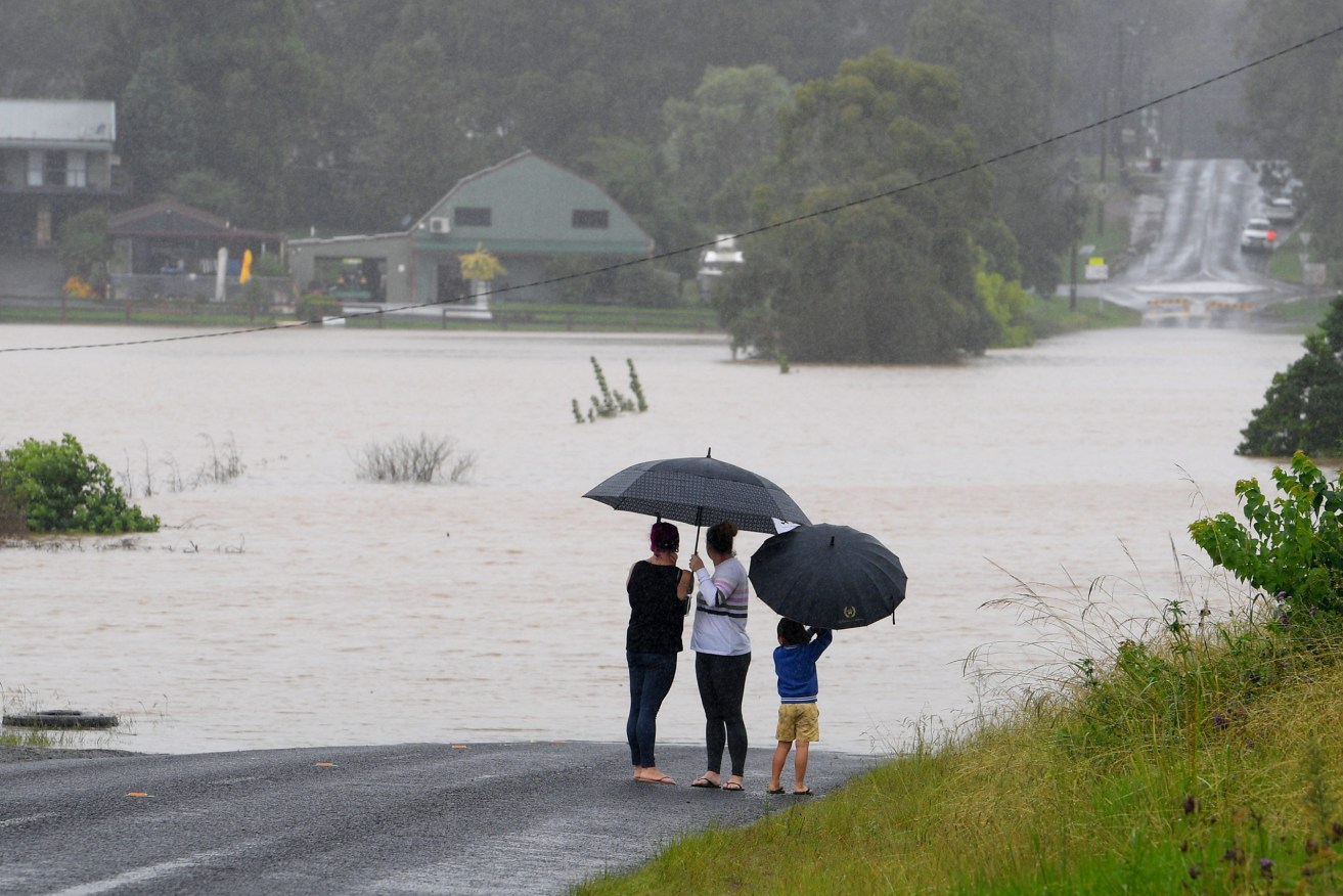 Floods in NSW in March. Photo: Dan Himbrechts/AAP