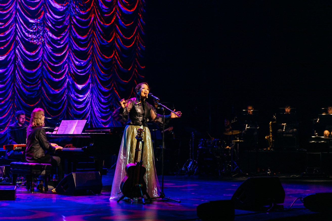 Sophie Koh gave a bilingual performance of “Creep” during the Adelaide Cabaret Festival 2022 Variety Gala. Photo: Sia Duff