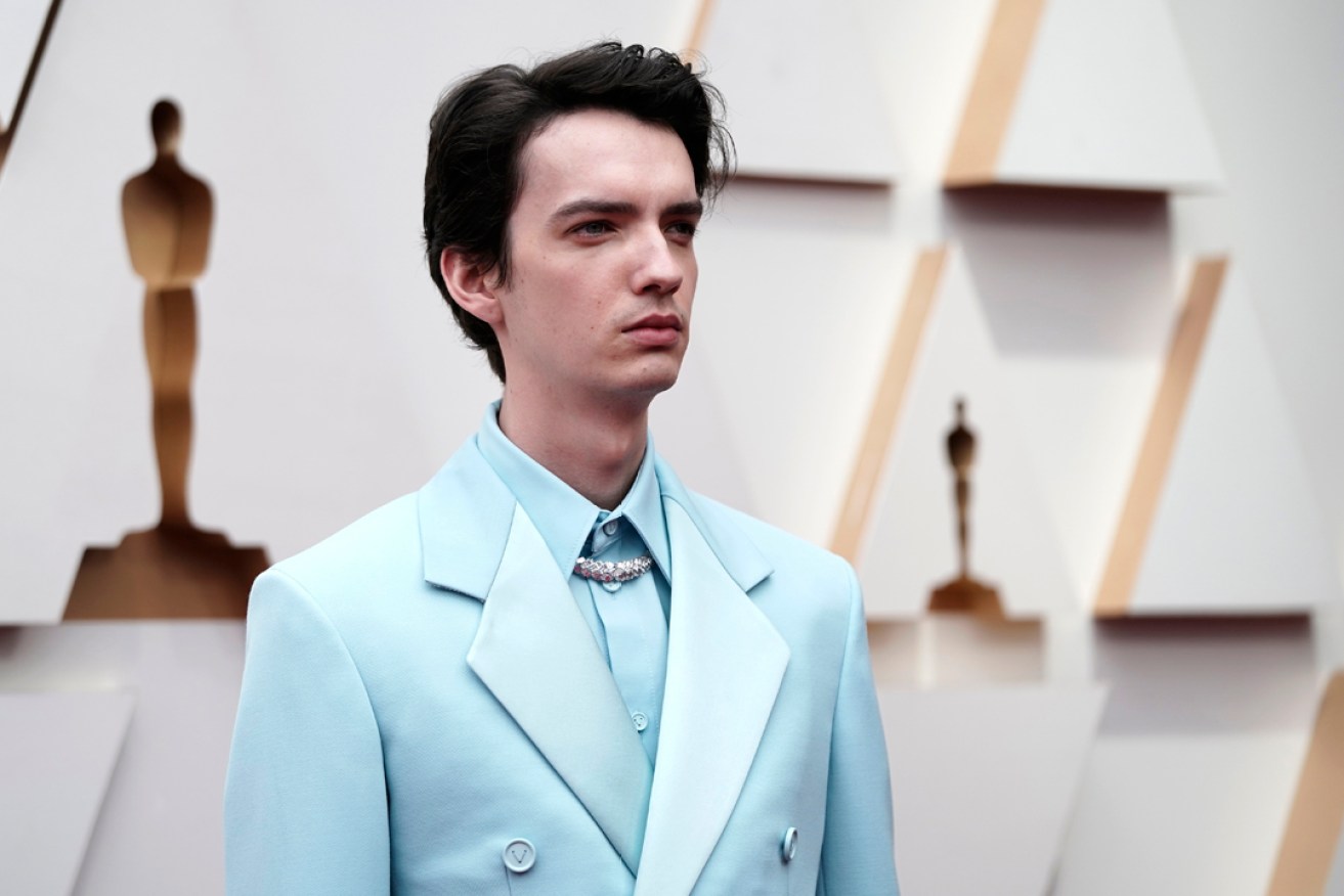 Kodi Smit-McPhee arrives at the Oscars on Sunday, March 27, 2022. Picture: Jae C. Hong/AP