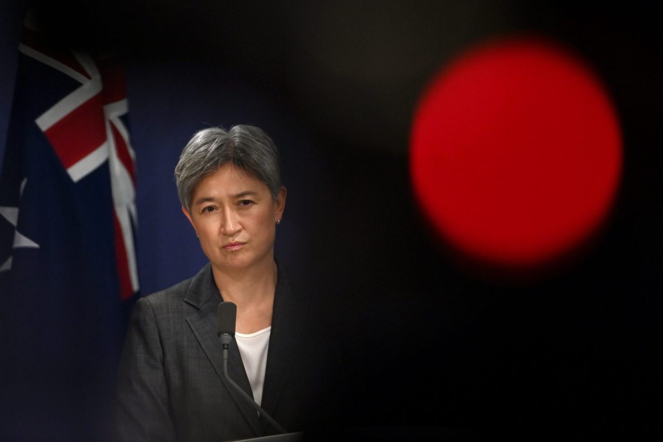 Foreign Minister Penny Wong says Australia wants to "ensure our security, our economic strength and to shape the world for the better". Photo: Bianca de Marchi/AAP