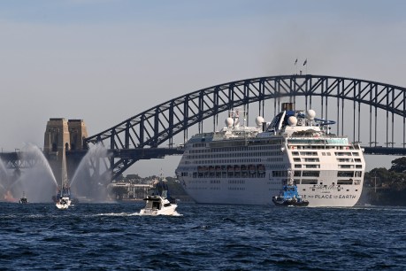 Sydney celebrates first cruise ship visit since pandemic shutdown