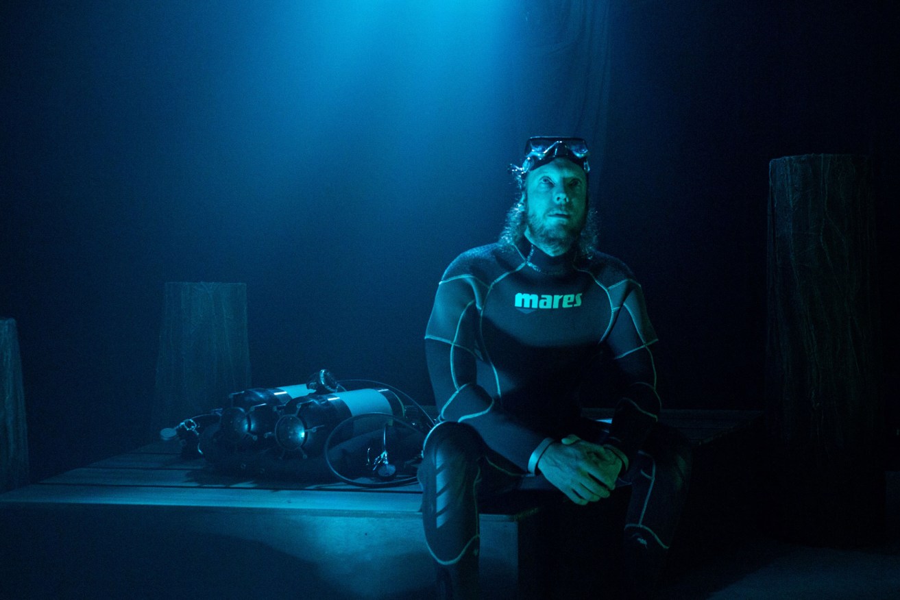 Nathan O'Keefe plays diver Clay in the State Theatre Company South Australia and Country Arts SA production of 'Cathedral'. Photo: Jessica Zeng