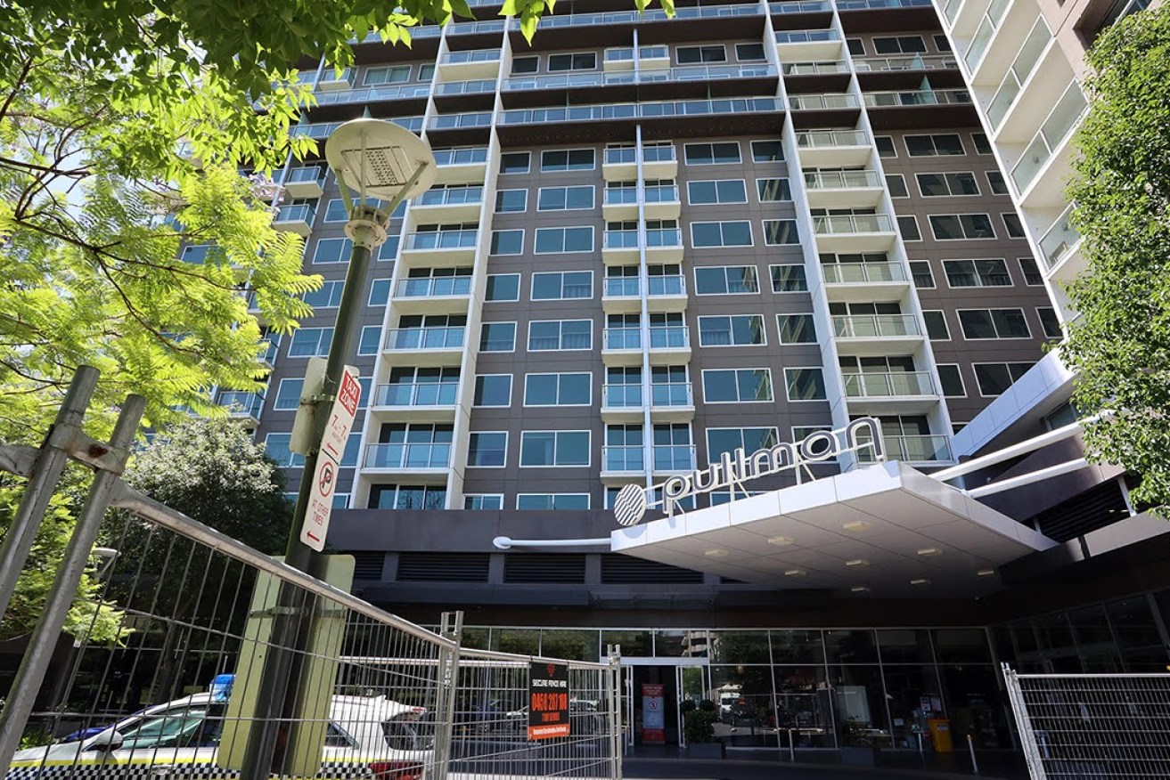 The Pullman medi-hotel on Hindmarsh Square has closed. Photo: Tony Lewis/InDaily