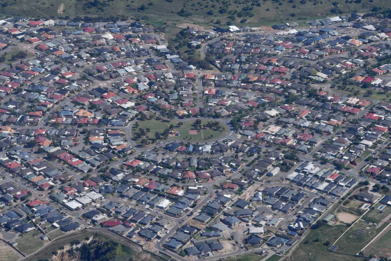 An aerial image of Sheidow Park in Adelaide's south. Photo: Sam Mooy/AAP