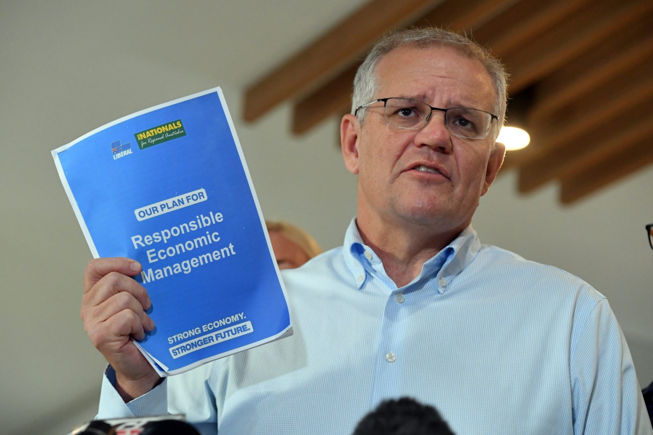 Prime Minister Scott Morrison on Tuesday said he would order public service chiefs to cut $2.7 billion from their budgets. Photo: AAP/Mick Tsikas