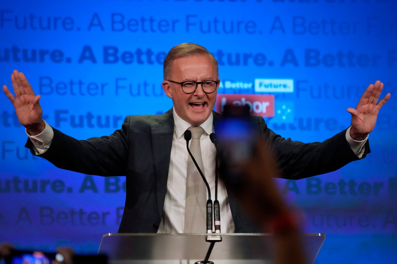 Labor leader Anthony Albanese will be sworn in as Australia's 31st Prime Minister on Monday. Photo: AP/Rick Rycroft