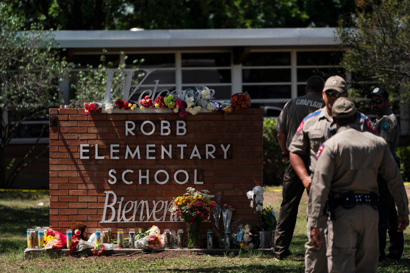 Robb Elementary School in Uvalde, Texas, Wednesday, May 25, 2022. Photo: Jae C. Hong/AP 