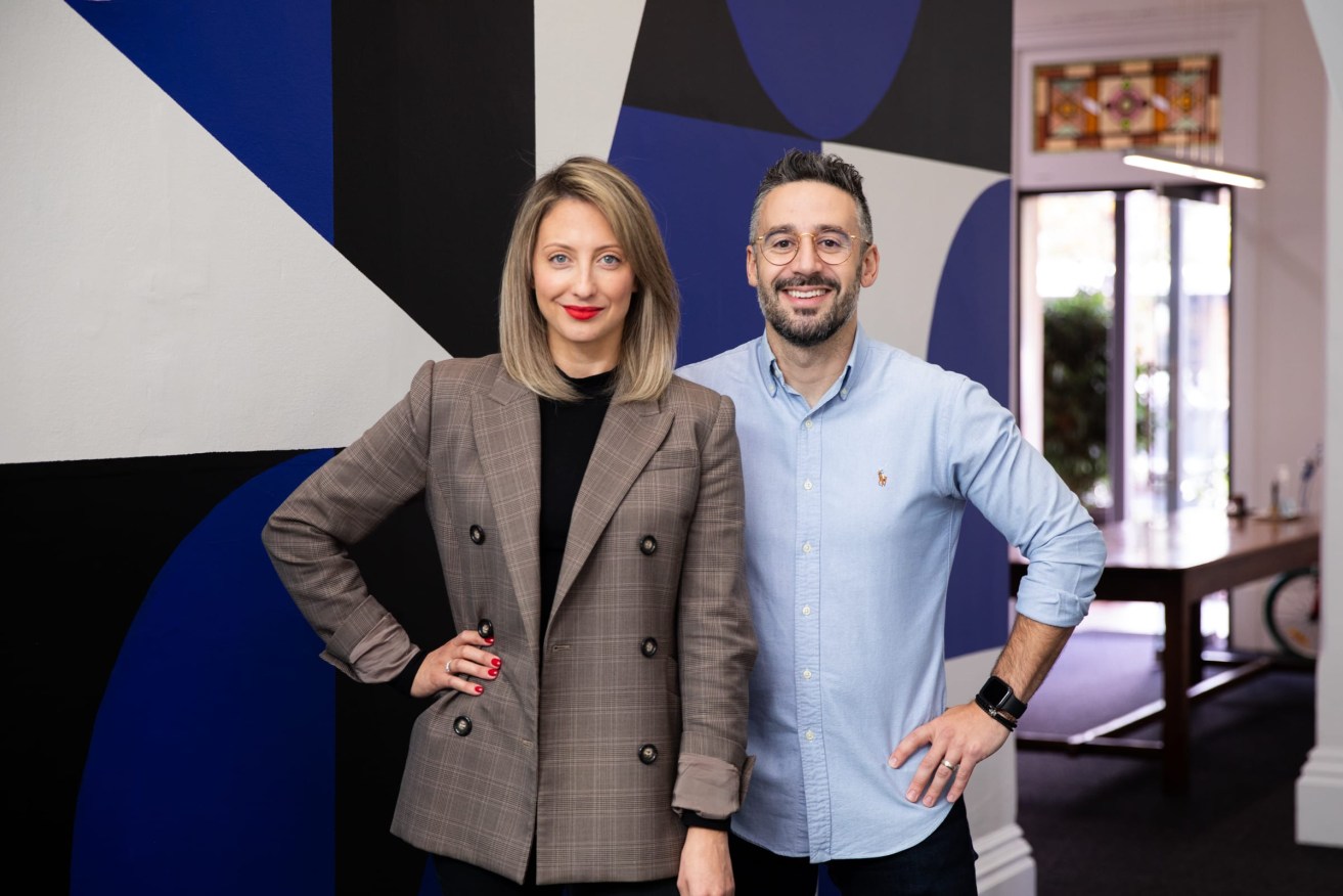 Jordaine Chattaway and Michael Gagliardi are the two latest hires at Fuller Brand Communications in Kent Town. Photo: supplied/Fuller