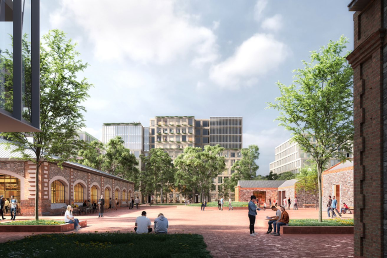 A render of the successful bidder's plans to redevelop the former Brompton Gasworks. Photo: MAB Corporation