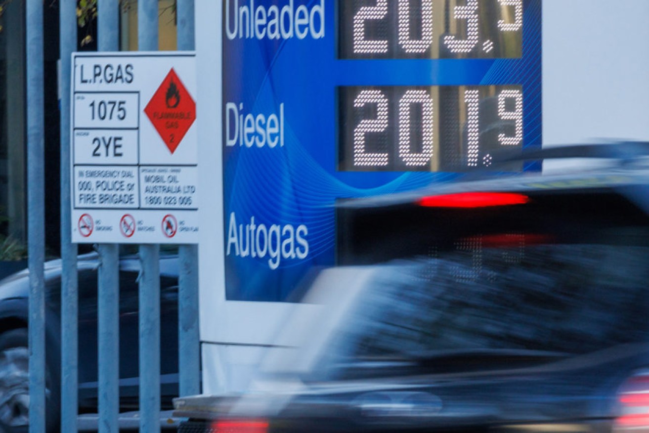 Petrol prices in Adelaide last week were tracking well above the national average of 179.6 cents per litre. Picture: Tony Lewis/InDaily.