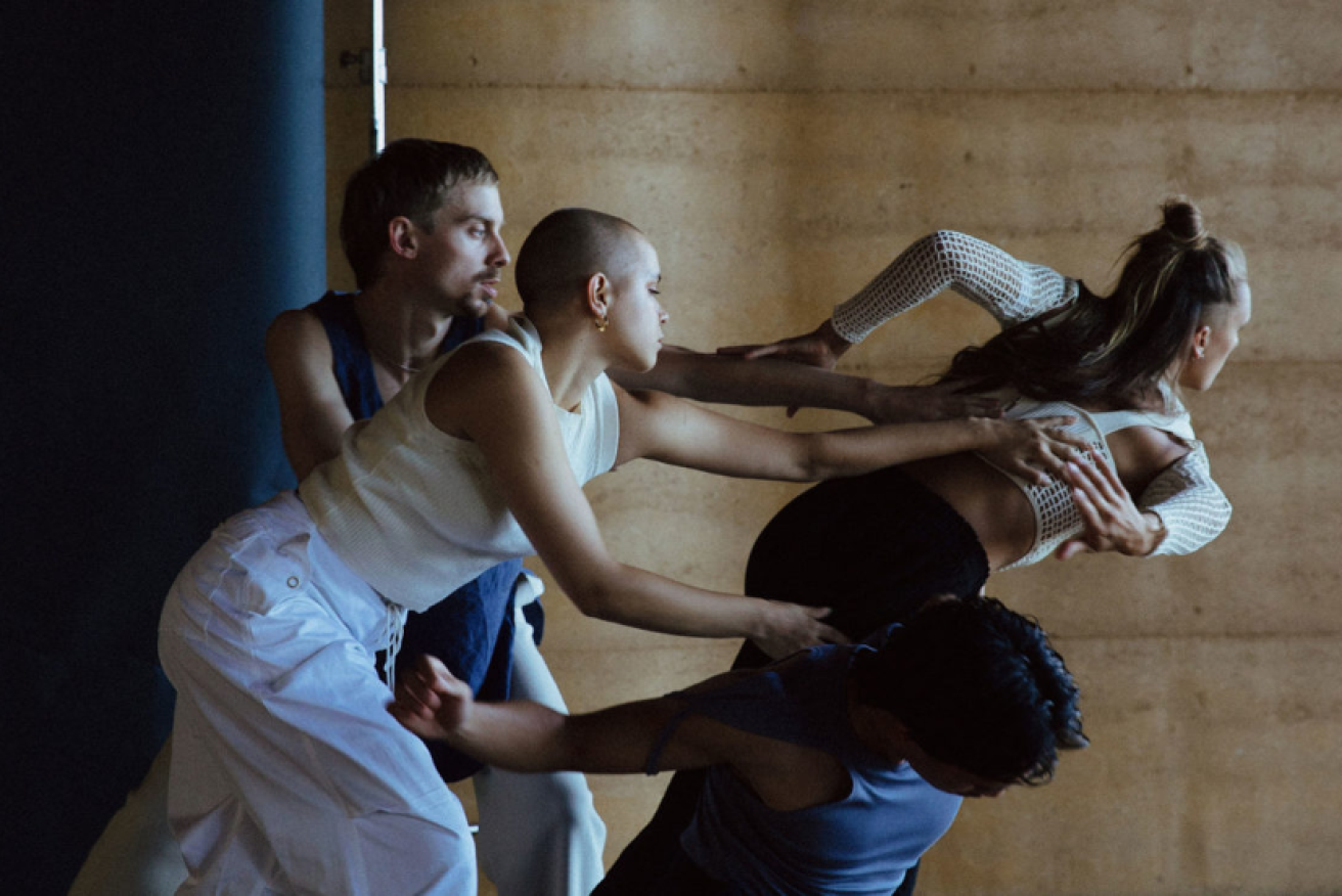 Australian Dance Theatre dancers Ren Skye, Jada Narkle, Zachary Lopez and Darci O'Rourke. Photo: Jonathan VDK