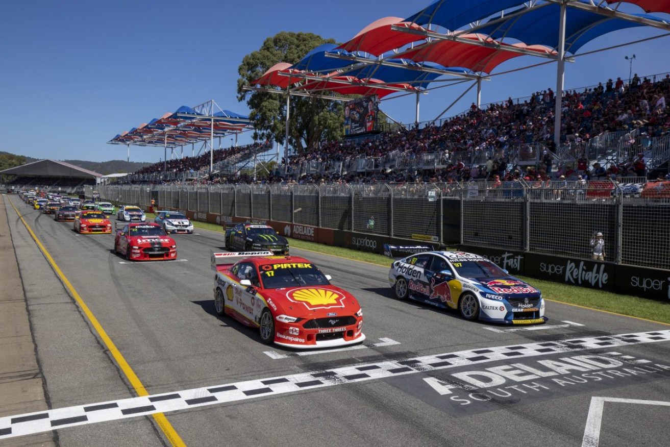 The Adelaide 500 race in 2020 before it was cancelled by the former state government. Photo: David Mariuz/AAP