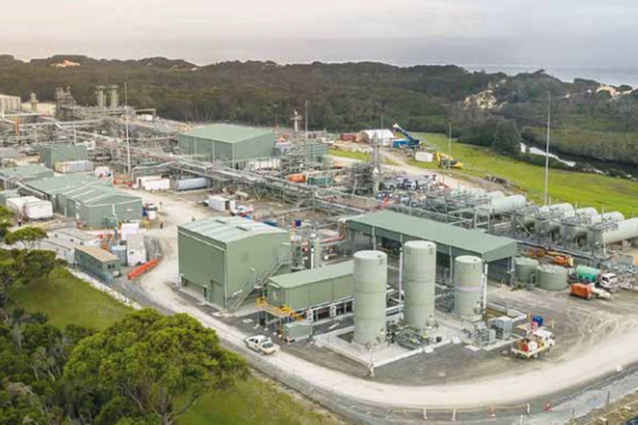 The Orbost gas plant in Victoria where the majority of Cooper Energy's gas is processed. Photo: Supplied.