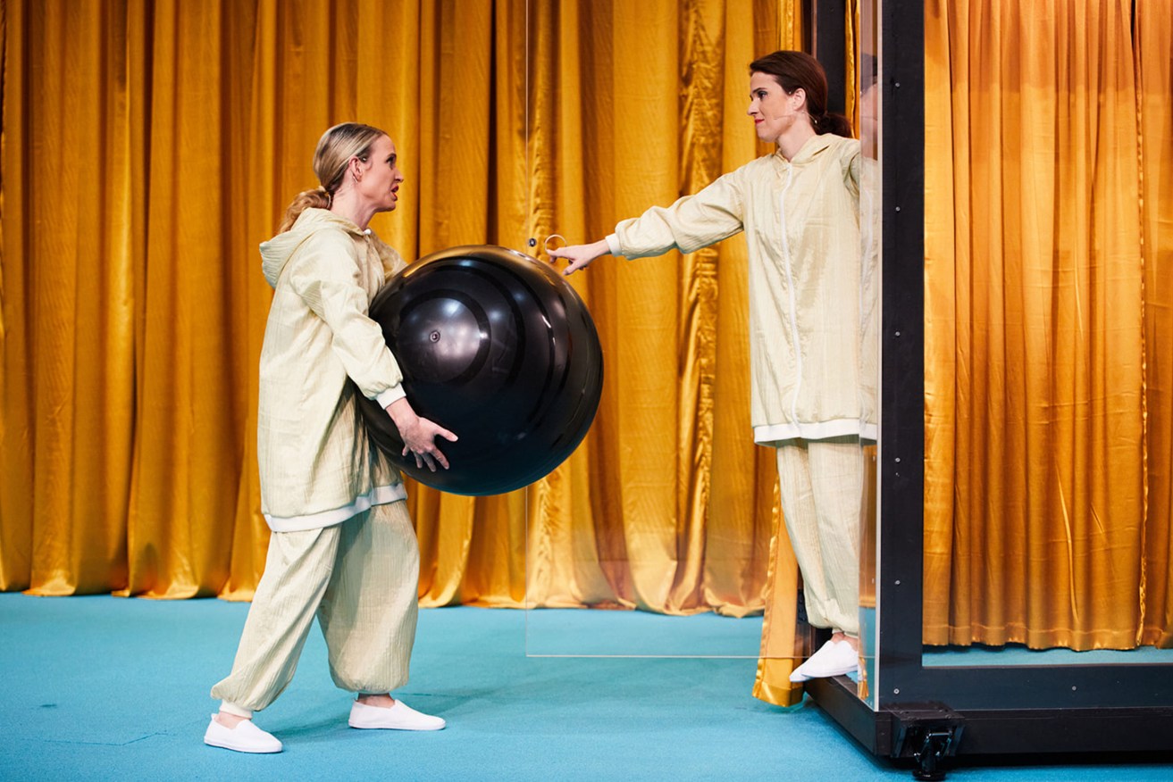 Mary Helen Sassman and Dana Miltins traverse a range of scenarios in 'YES'. Photo: Pier Carthew