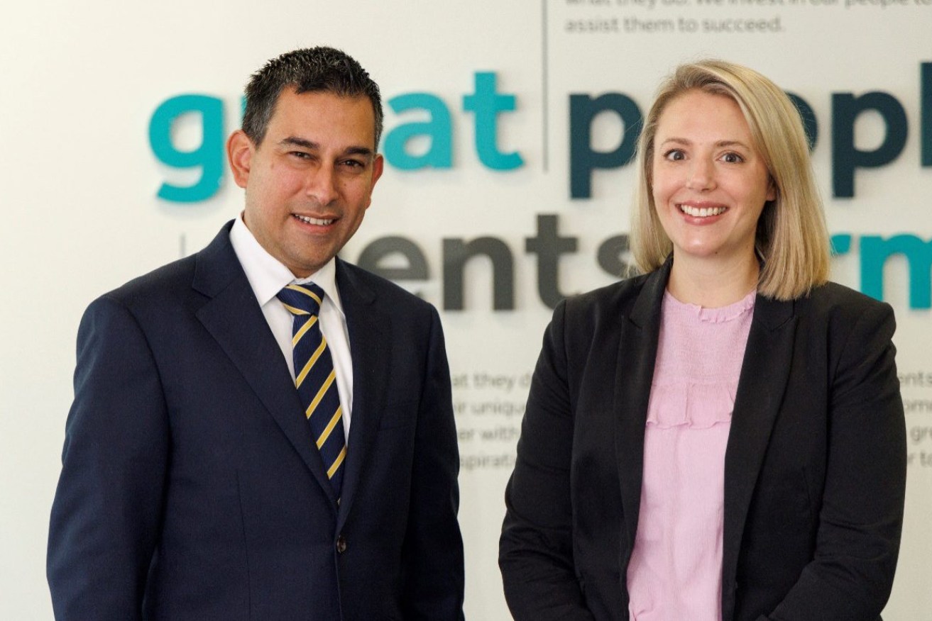 Chetan Trivedy and Megan Odgers have both earned promotions at Nexia Edwards Marshall. Photo: supplied