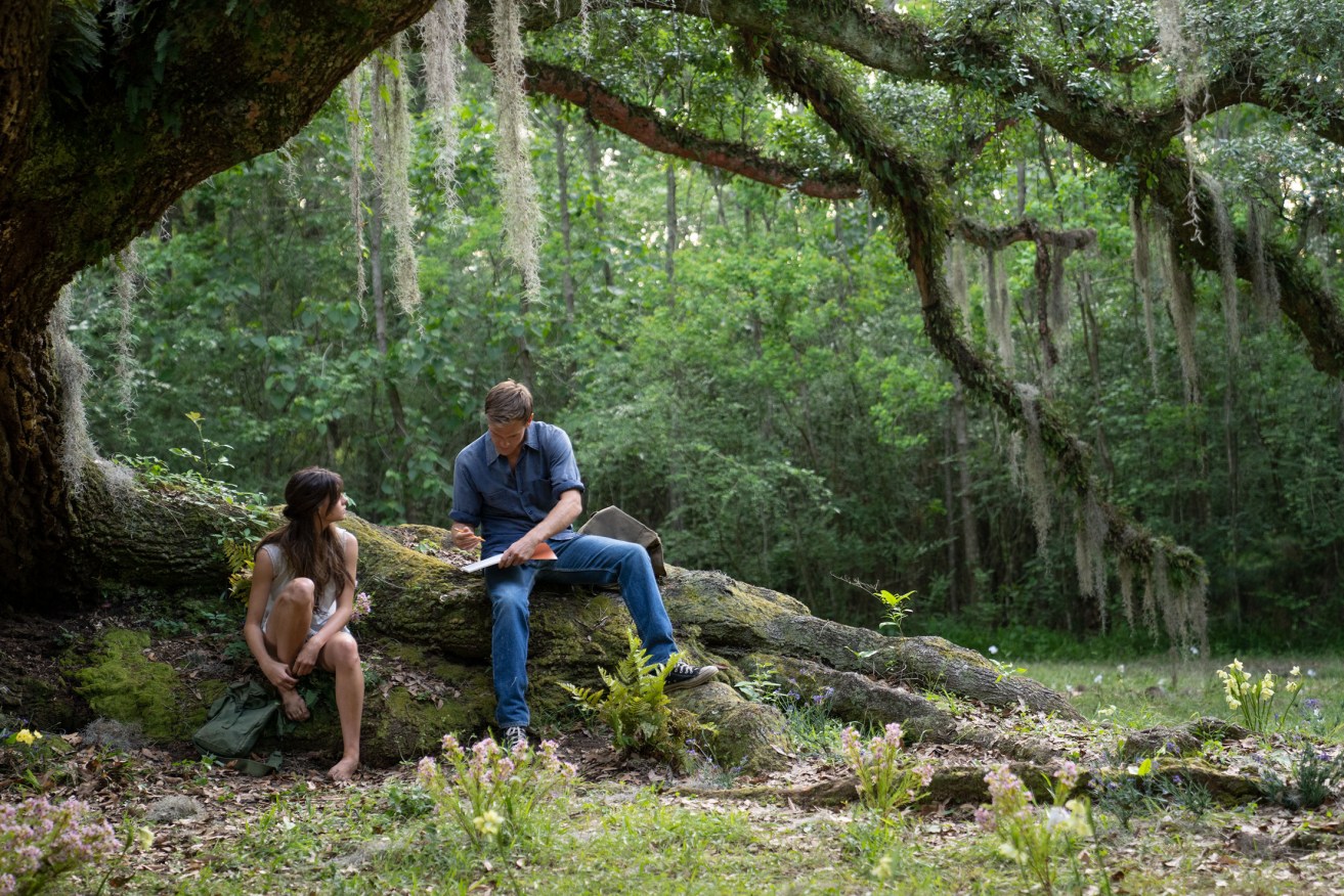 Kya (Daisy Edgar-Jones) and Tate Walker (Taylor John Smith) in Columbia Pictures' 'Where the Crawdads Sing'. Photo: Sony Pictures Entertainment