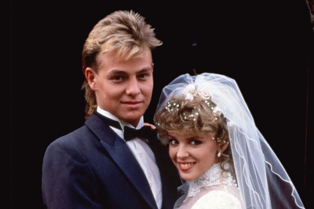Neighbours in the '80s: Charlene Mitchell (Kylie Minogue) was the mechanic defying gendered career expectations but she was married her off to Scott Robinson (Jason Donovan) at just 17.
