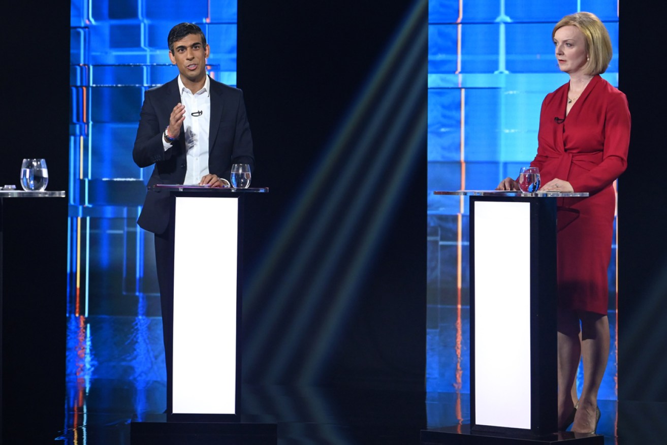 Rishi Sunak and Liz Truss are vying to become the next UK PM.  final two candidates to become the United Kingdom's next prime minister Photo: Jonathan Hordle/ITV/PA Wire. 